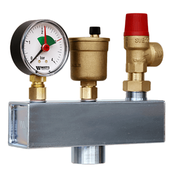 Группа безопасности 1&quot;, PN3, Watts KSG 30E, сталь оцинкованная до 50 кВт.
