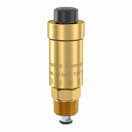 Воздухоотводчик резьб. 1/2&quot;, PN10, Flamco Flexvent, латунь, с отсечным клапаном