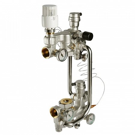 Узел насосно-смесительный без насоса с термоголовкой L=180мм VT.COMBI.0.180 Valtec VT.COMBI.0.180